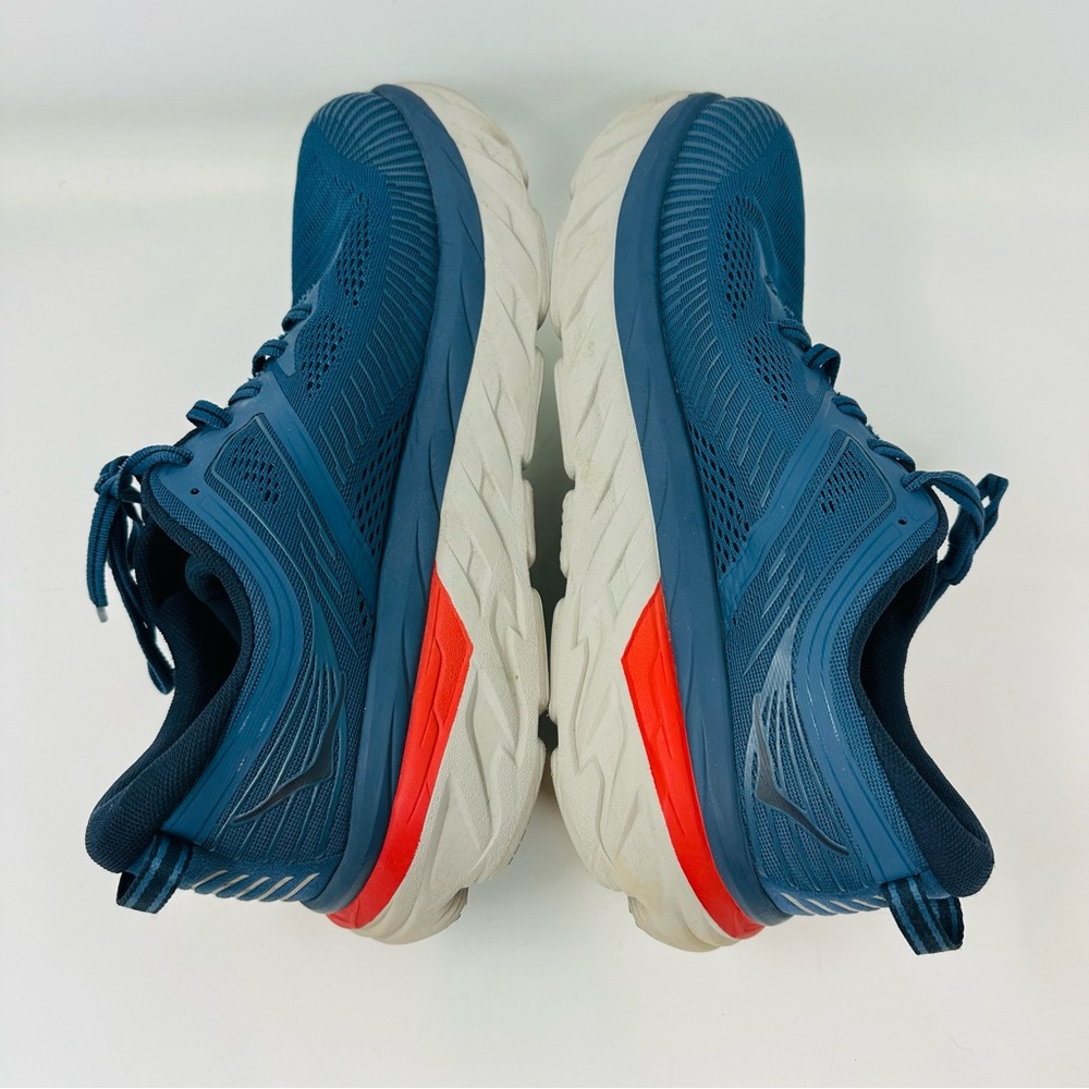Hoka One One Bondi 7 Men’s Sneakers Size 11.5 WIDE Dark Blue Grey - Picture 6 of 12
